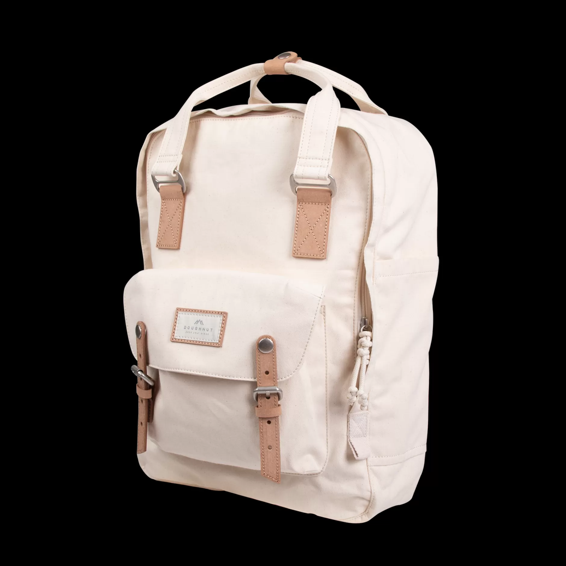 Fashion Doughnut Macaroon Large Organic Cotton Series Backpack Beige