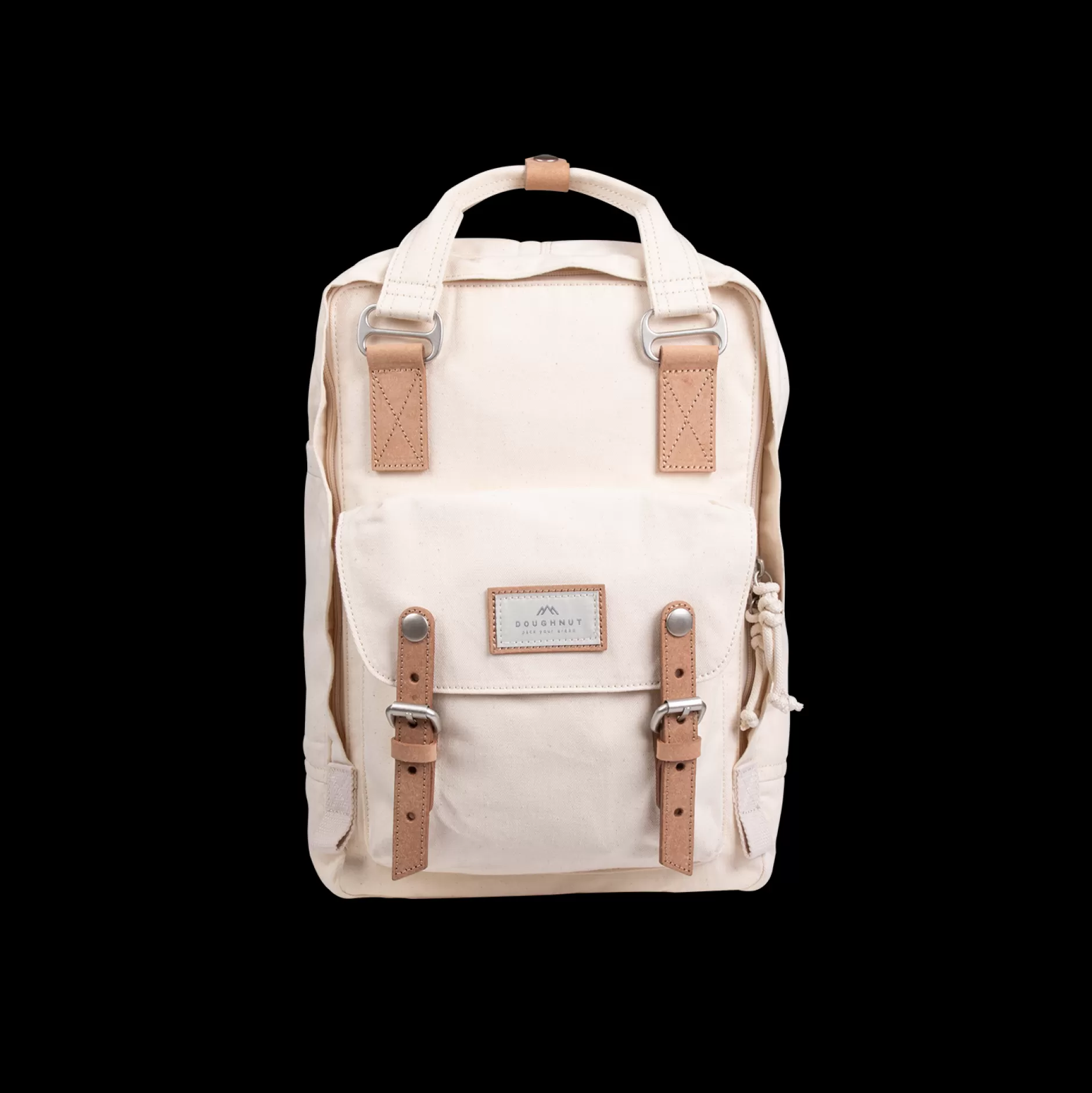 Outlet Doughnut Macaroon Organic Cotton Series Backpack Beige