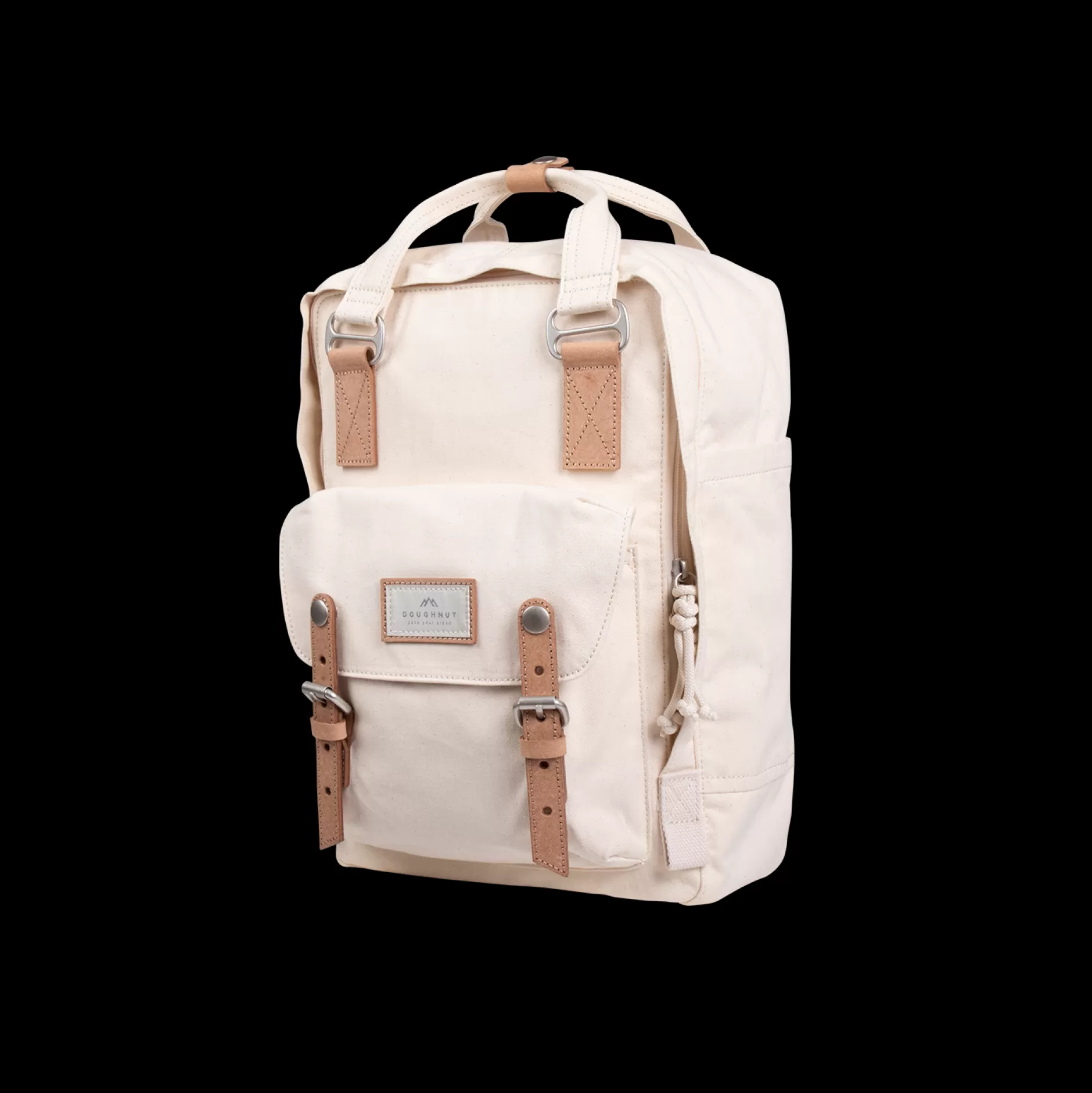 Outlet Doughnut Macaroon Organic Cotton Series Backpack Beige