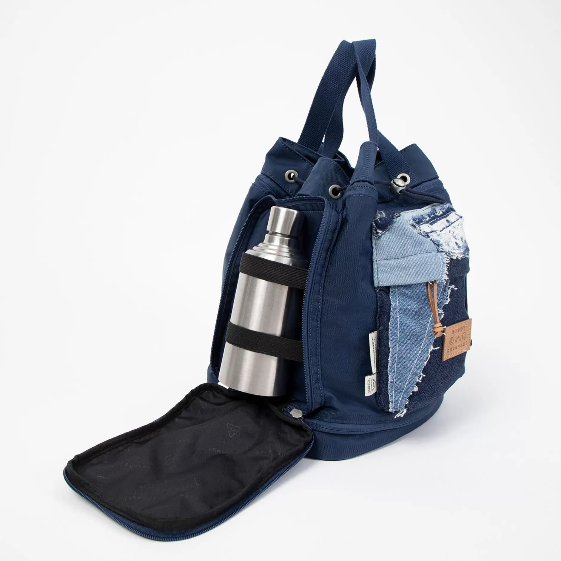 Sale Doughnut Pyramid X Midwest Vintage Series Backpack Navy