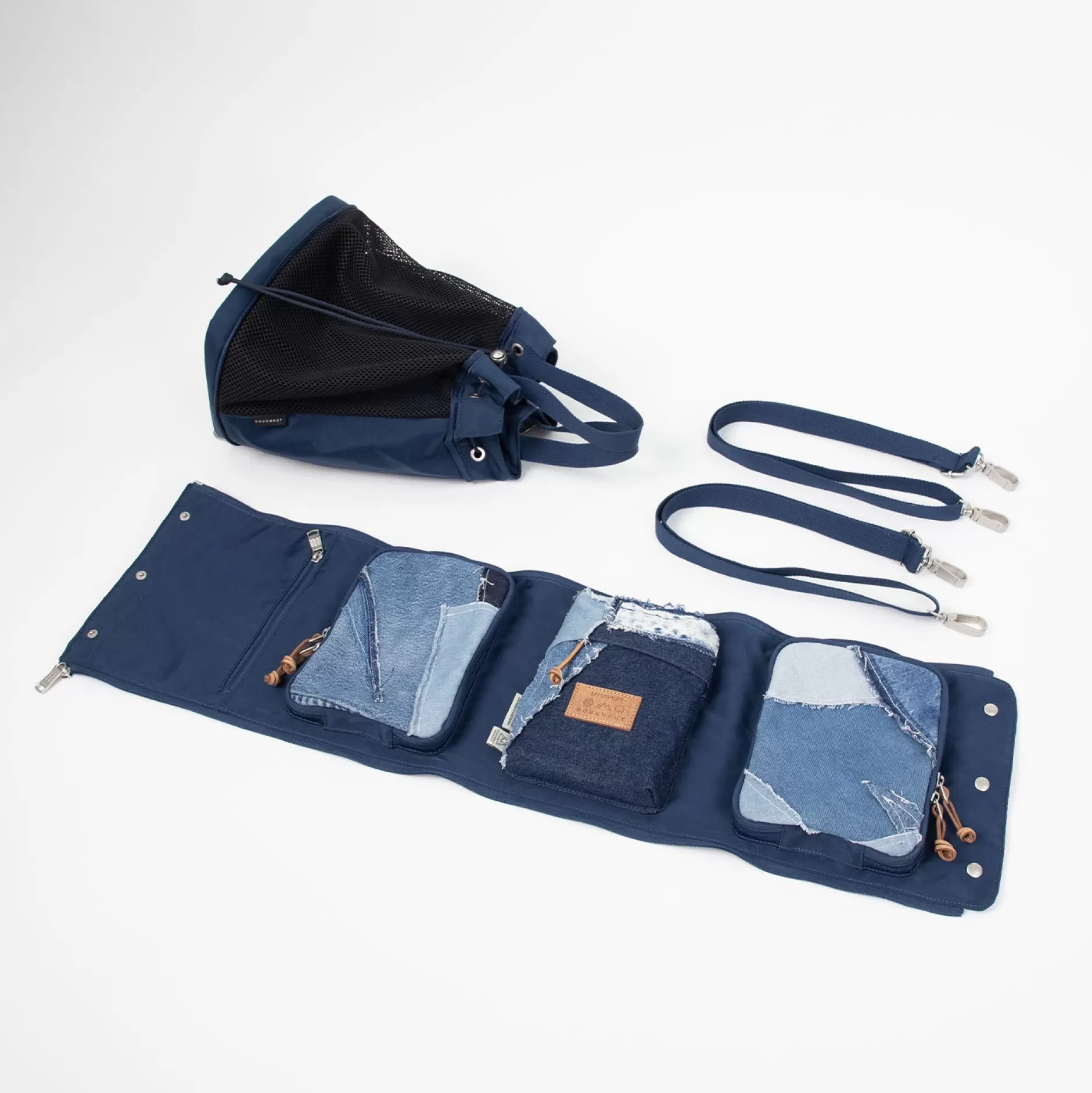 Sale Doughnut Pyramid X Midwest Vintage Series Backpack Navy
