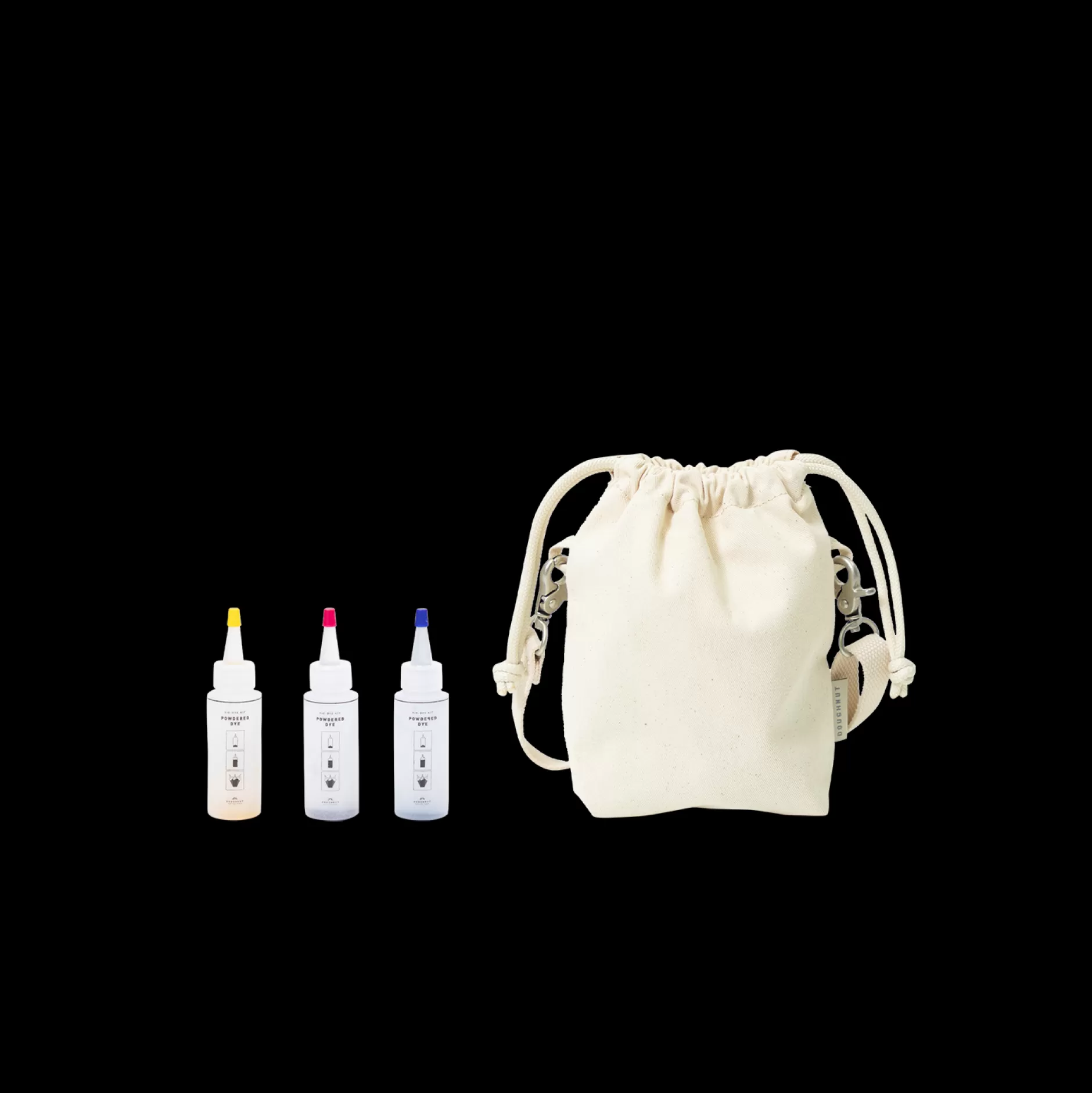 Flash Sale Doughnut Tie-Dye Kit Organic Cotton Series & Macaroon Tiny Bucket Pouch Beige